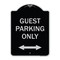 Signmission Guest Parking W/ Bidirectional Arrow Heavy-Gauge Aluminum Sign, 24" x 18", BS-1824-23930 A-DES-BS-1824-23930 - alternate 1